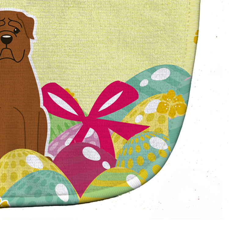 Easter Eggs Dogue de Bourdeaux Baby Bib Easy-Clean Baby Bib Baby Feeding Accessory Baby Mealtime Essential, 10 x 13, Multicolor