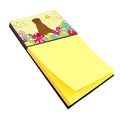 Easter Eggs Dogue de Bourdeaux Watercolor Sticky Note Holder Refillable Dispenser Desk Accessory 3x3 Pad Gift