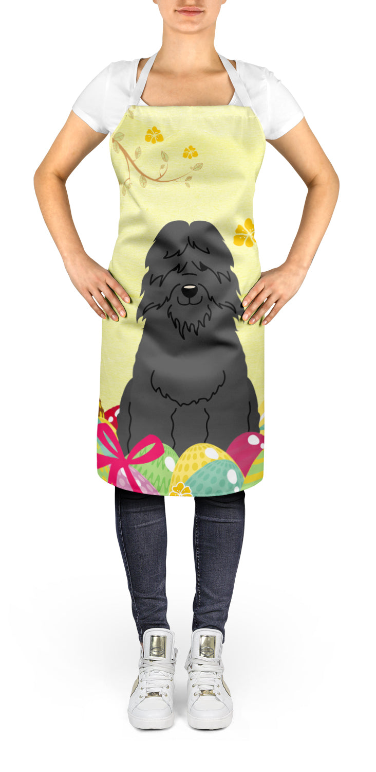 Easter Eggs Bouvier des Flandres Apron Cooking Kitchen Server Baking Crafts Gardening for Adult Women Men, Unisex, Large, Multicolor