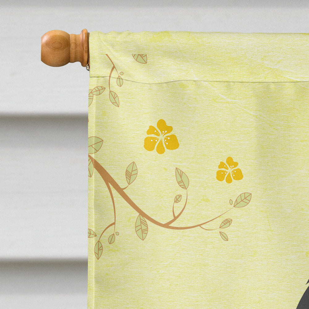 Easter Eggs Bouvier des Flandres House Flag 28x40 Porch Sleeve Pole Decorative Outside Yard Banner Artwork Wall Hanging, Polyester