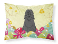 Easter Eggs Bouvier des Flandres Standard Pillowcase Lightweight Super Soft Easy Care Decorative Artwork Pillowcase, Standard