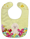 Easter Eggs Bichon Frise Baby Bib Easy-Clean Baby Bib Baby Feeding Accessory Baby Mealtime Essential, 10 x 13, Multicolor