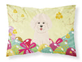 Easter Eggs Bichon Frise Standard Pillowcase Lightweight Super Soft Easy Care Decorative Artwork Pillowcase, Standard