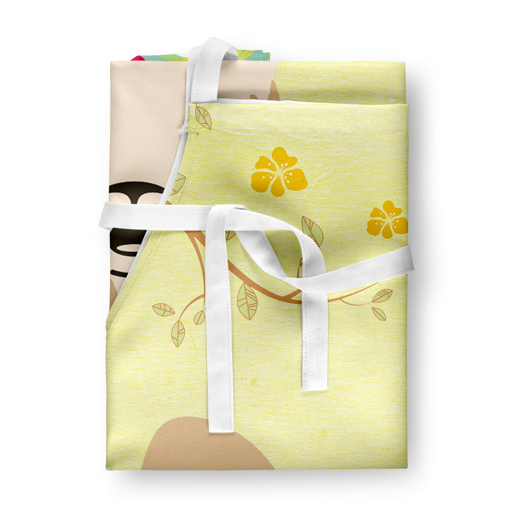 Easter Eggs Papillon Sable White Apron Cooking Kitchen Server Baking Crafts Gardening for Adult Women Men, Unisex, Large, Multicolor