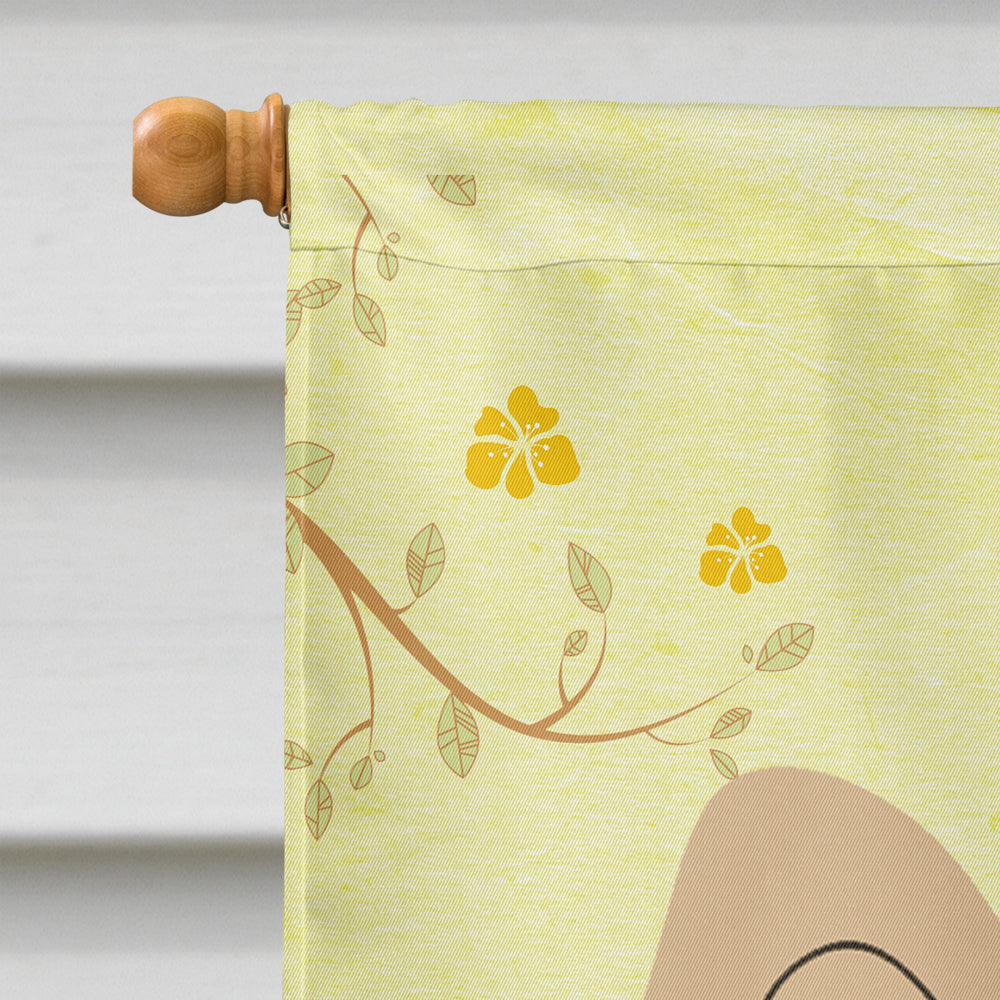 Easter Eggs Papillon Sable White House Flag 28x40 Porch Sleeve Pole Decorative Outside Yard Banner Artwork Wall Hanging, Polyester