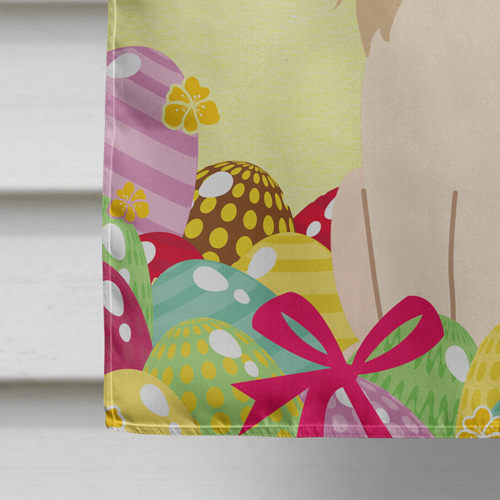 Easter Eggs Papillon Sable White House Flag 28x40 Porch Sleeve Pole Decorative Outside Yard Banner Artwork Wall Hanging, Polyester