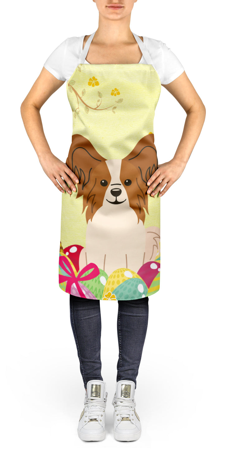 Easter Eggs Papillon Red White Apron Cooking Kitchen Server Baking Crafts Gardening for Adult Women Men, Unisex, Large, Multicolor