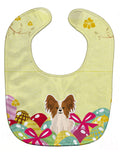 Easter Eggs Papillon Red White Baby Bib Easy-Clean Baby Bib Baby Feeding Accessory Baby Mealtime Essential, 10 x 13, Multicolor