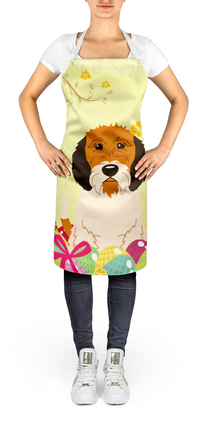 Easter Eggs Petit Basset Griffon Veenden Apron Cooking Kitchen Server Baking Crafts Gardening for Adult Women Men, Unisex, Large, Multicolor