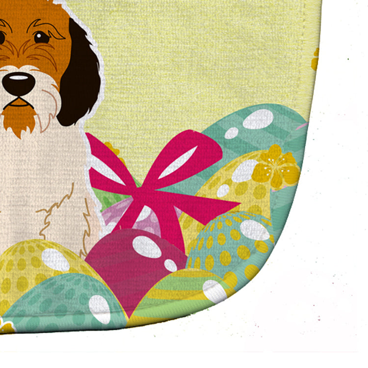 Easter Eggs Petit Basset Griffon Veenden Baby Bib Easy-Clean Baby Bib Baby Feeding Accessory Baby Mealtime Essential, 10 x 13, Multicolor