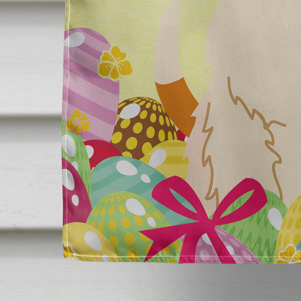 Easter Eggs Petit Basset Griffon Veenden House Flag 28x40 Porch Sleeve Pole Decorative Outside Yard Banner Artwork Wall Hanging, Polyester