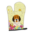 Easter Eggs Petit Basset Griffon Veenden Oven Mitt Heat Resistant Thick Oven Mitt for Hot Pans and Oven, Kitchen Mitt Protect Hands, Cooking Baking Glove