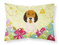 Easter Eggs Petit Basset Griffon Veenden Standard Pillowcase Lightweight Super Soft Easy Care Decorative Artwork Pillowcase, Standard