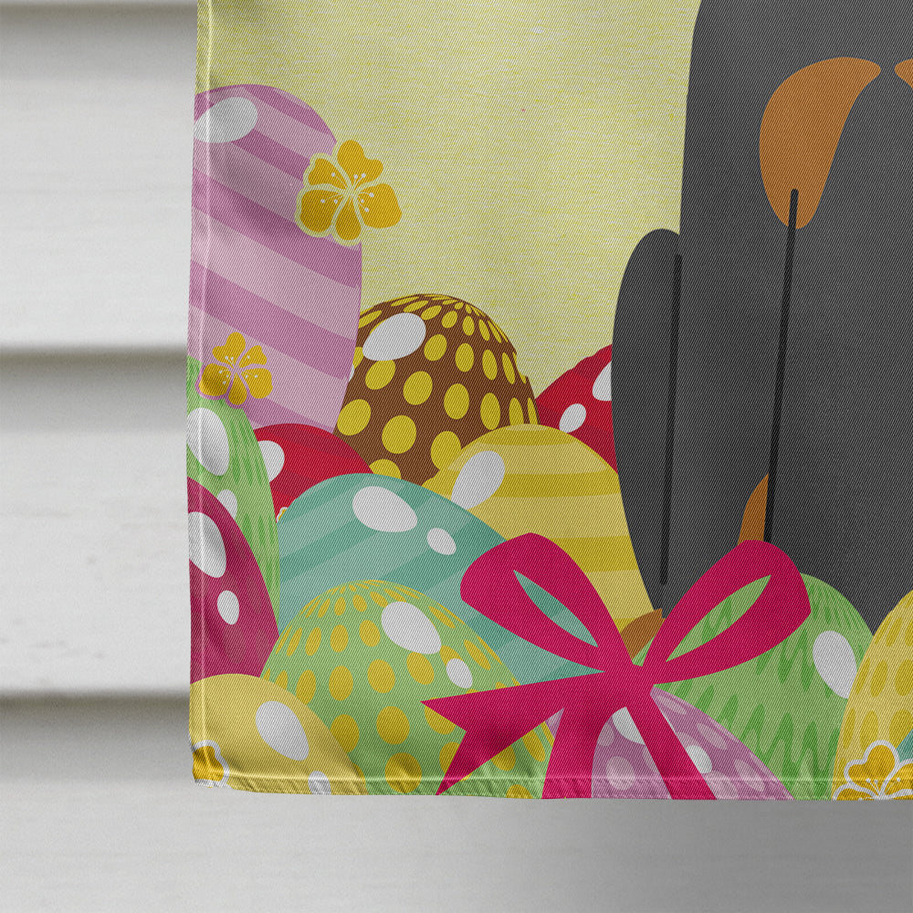 Easter Eggs Beauce Shepherd Dog House Flag 28x40 Porch Sleeve Pole Decorative Outside Yard Banner Artwork Wall Hanging, Polyester