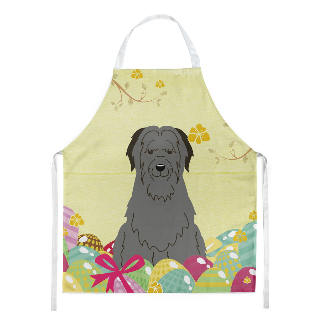 Easter Eggs Briard Black Apron Cooking Kitchen Server Baking Crafts Gardening for Adult Women Men, Unisex, Large, Multicolor