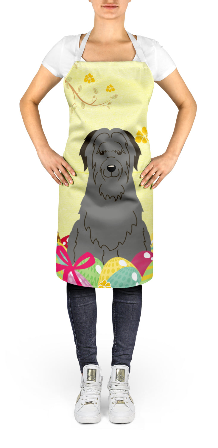 Easter Eggs Briard Black Apron Cooking Kitchen Server Baking Crafts Gardening for Adult Women Men, Unisex, Large, Multicolor