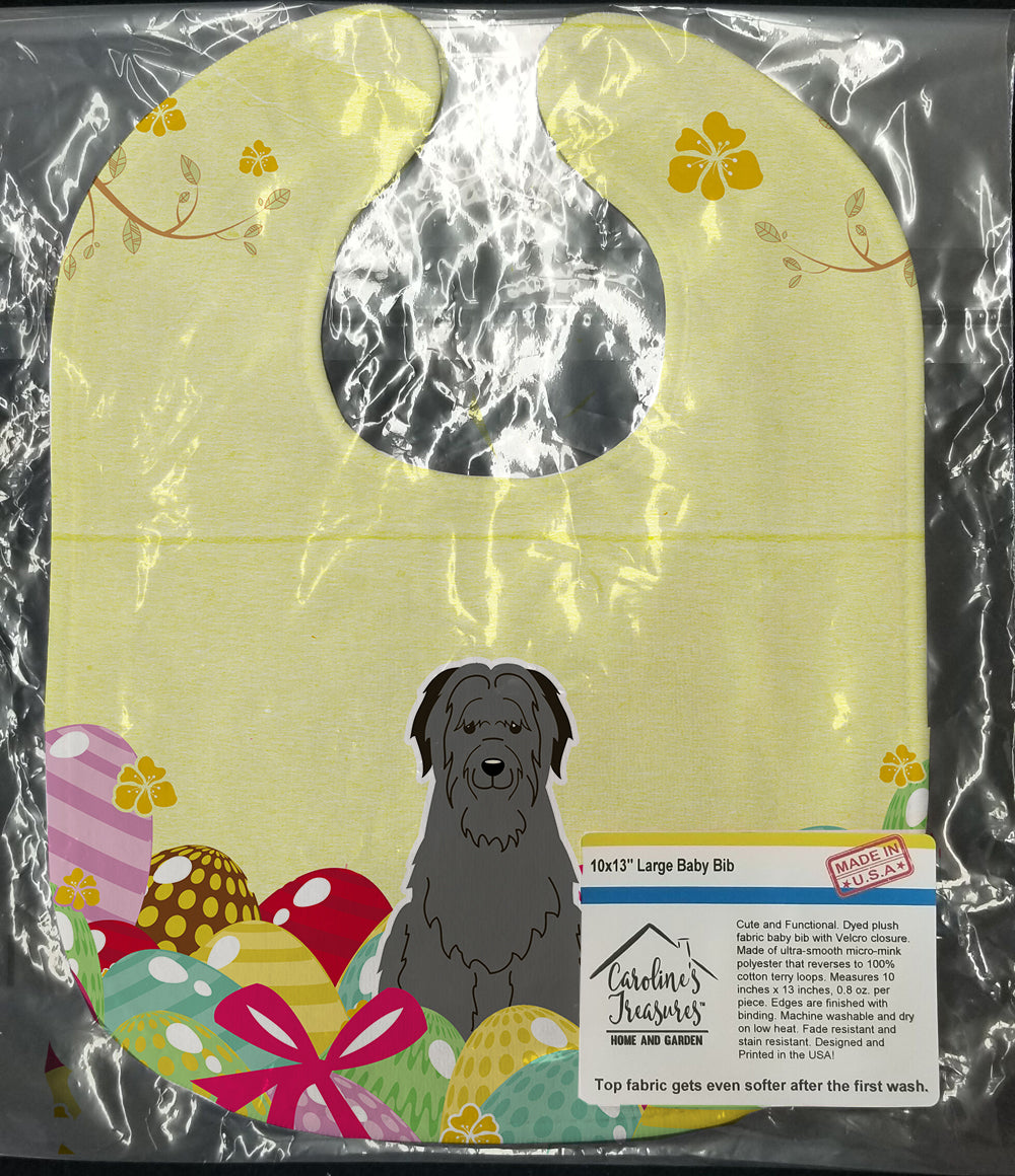 Easter Eggs Briard Black Baby Bib Easy-Clean Baby Bib Baby Feeding Accessory Baby Mealtime Essential, 10 x 13, Multicolor