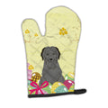 Easter Eggs Briard Black Oven Mitt Heat Resistant Thick Oven Mitt for Hot Pans and Oven, Kitchen Mitt Protect Hands, Cooking Baking Glove