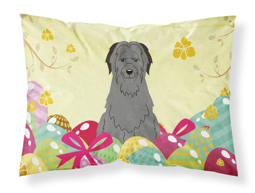 Easter Eggs Briard Black Standard Pillowcase Lightweight Super Soft Easy Care Decorative Artwork Pillowcase, Standard