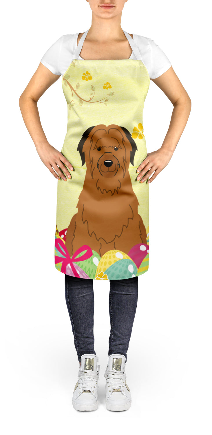 Easter Eggs Briard Brown Apron Cooking Kitchen Server Baking Crafts Gardening for Adult Women Men, Unisex, Large, Multicolor