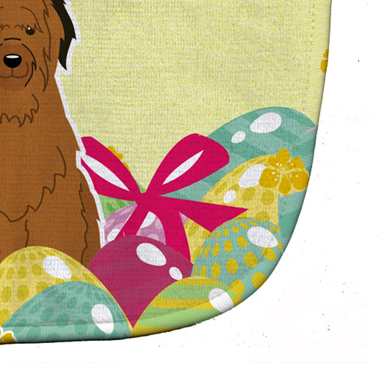 Easter Eggs Briard Brown Baby Bib Easy-Clean Baby Bib Baby Feeding Accessory Baby Mealtime Essential, 10 x 13, Multicolor