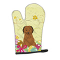 Easter Eggs Briard Brown Oven Mitt Heat Resistant Thick Oven Mitt for Hot Pans and Oven, Kitchen Mitt Protect Hands, Cooking Baking Glove