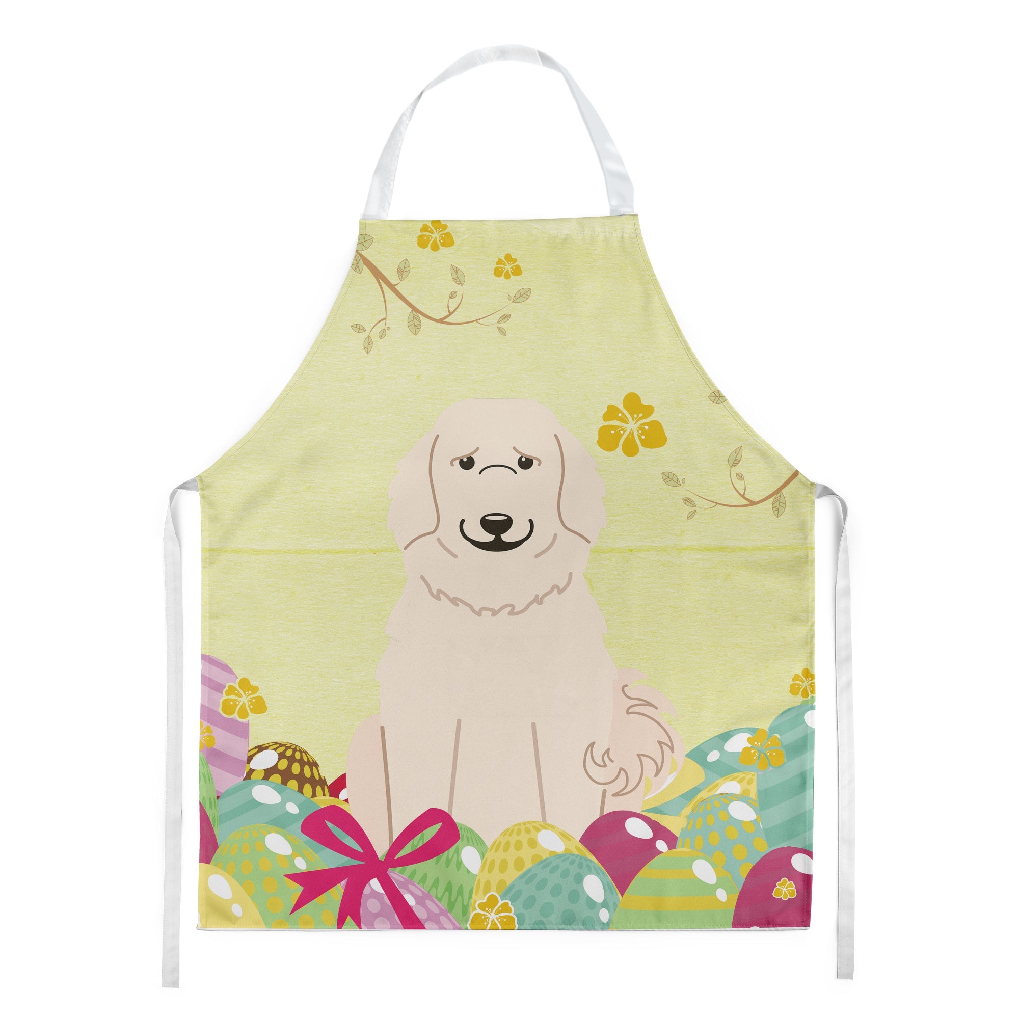Easter Eggs Great Pyrenese Apron Cooking Kitchen Server Baking Crafts Gardening for Adult Women Men, Unisex, Large, Multicolor