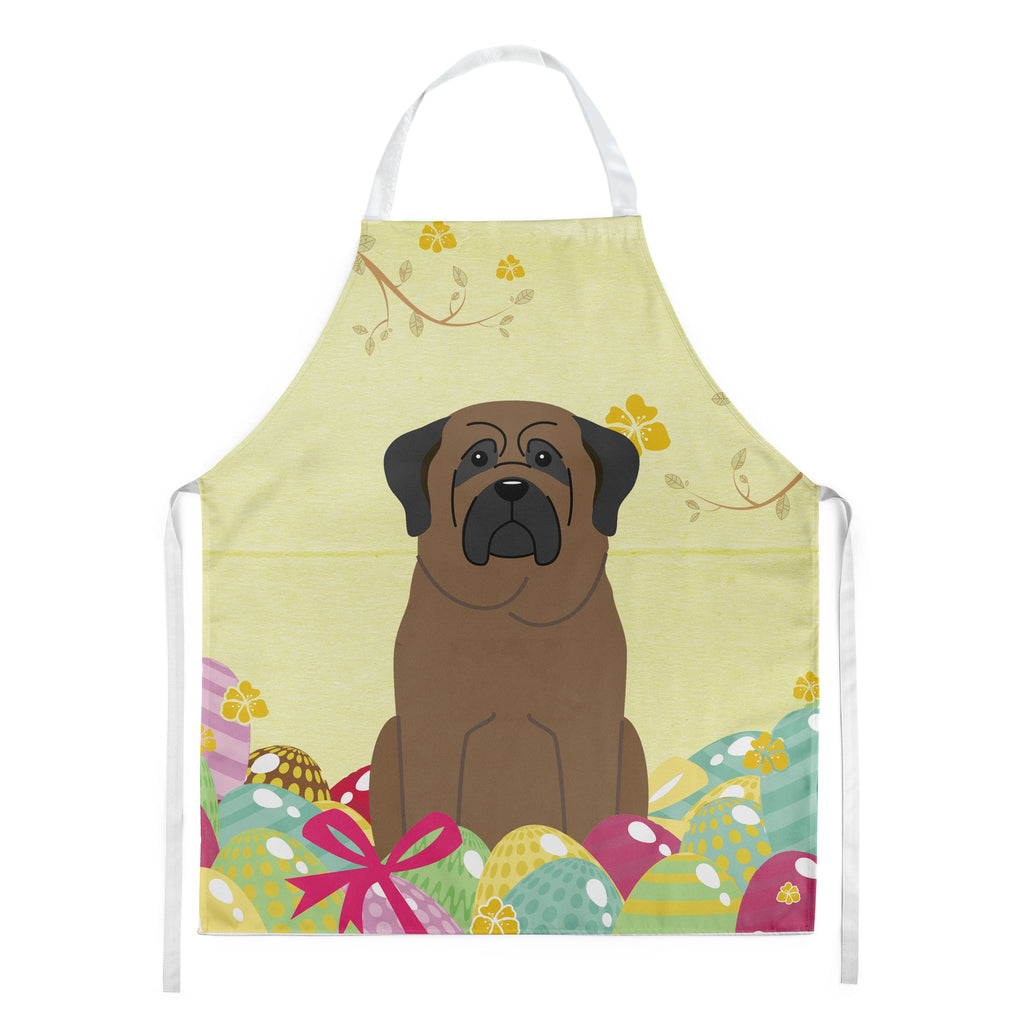 Easter Eggs Bullmastiff Apron Cooking Kitchen Server Baking Crafts Gardening for Adult Women Men, Unisex, Large, Multicolor