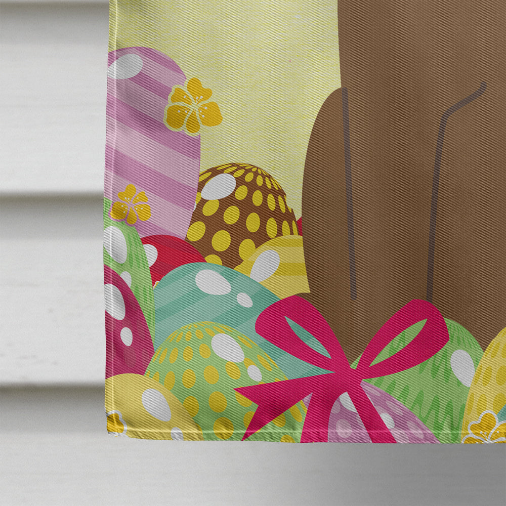 Easter Eggs Bullmastiff House Flag 28x40 Porch Sleeve Pole Decorative Outside Yard Banner Artwork Wall Hanging, Polyester
