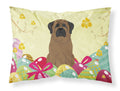 Easter Eggs Bullmastiff Standard Pillowcase Lightweight Super Soft Easy Care Decorative Artwork Pillowcase, Standard