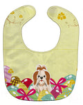 Easter Eggs Shih Tzu Red White Baby Bib Easy-Clean Baby Bib Baby Feeding Accessory Baby Mealtime Essential, 10 x 13, Multicolor