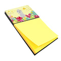 Easter Eggs Bedlington Terrier Blue Watercolor Sticky Note Holder Refillable Dispenser Desk Accessory 3x3 Pad Gift