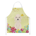 Easter Eggs Bedlington Terrier Sandy Apron Cooking Kitchen Server Baking Crafts Gardening for Adult Women Men, Unisex, Large, Multicolor