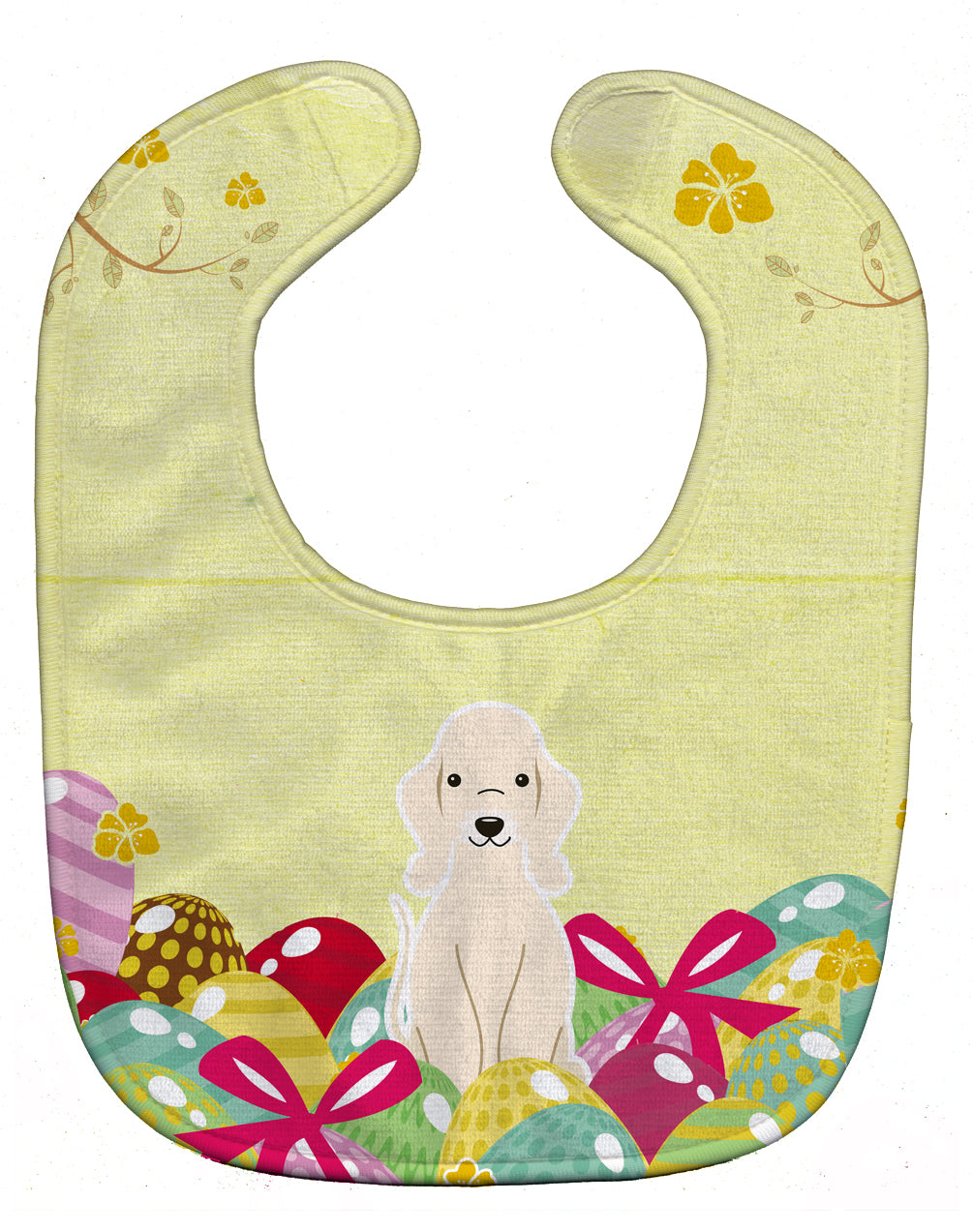 Easter Eggs Bedlington Terrier Sandy Baby Bib Easy-Clean Baby Bib Baby Feeding Accessory Baby Mealtime Essential, 10 x 13, Multicolor