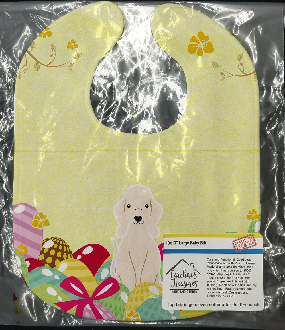 Easter Eggs Bedlington Terrier Sandy Baby Bib Easy-Clean Baby Bib Baby Feeding Accessory Baby Mealtime Essential, 10 x 13, Multicolor