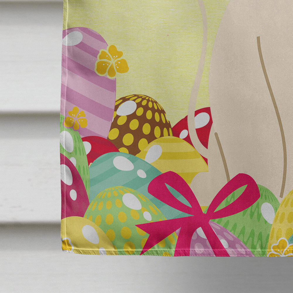 Easter Eggs Bedlington Terrier Sandy House Flag 28x40 Porch Sleeve Pole Decorative Outside Yard Banner Artwork Wall Hanging, Polyester