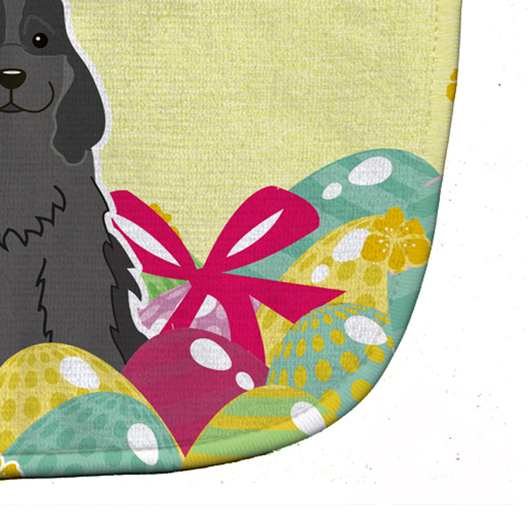 Easter Eggs Cocker Spaniel Black Baby Bib Easy-Clean Baby Bib Baby Feeding Accessory Baby Mealtime Essential, 10 x 13, Multicolor