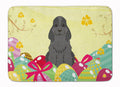Easter Eggs Cocker Spaniel Black Memory Foam Kitchen Mat Machine Washable Anti-Fatigue Cushion Comfort Bath or Kitchen Rug