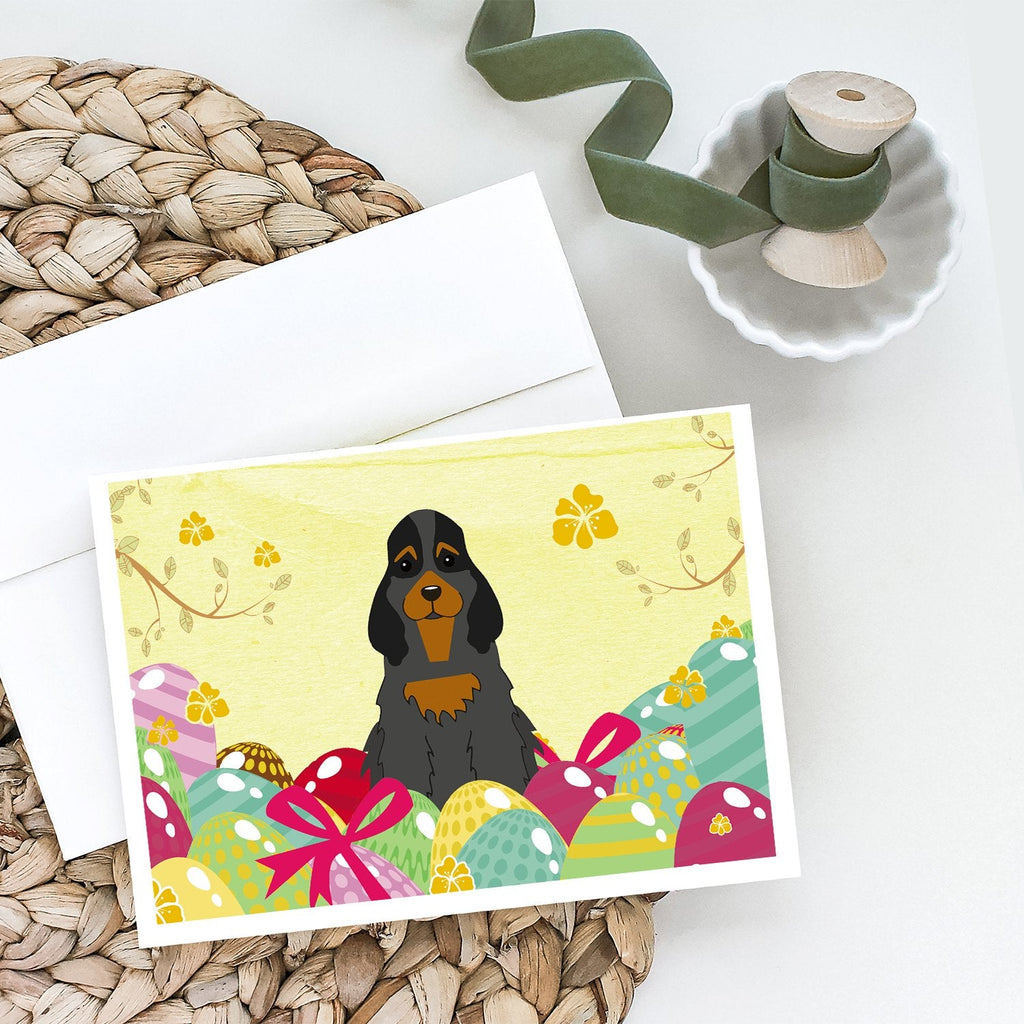 Easter Eggs Cocker Spaniel Black Tan Greeting Cards Pack of 8 Blank Cards with Envelopes Whimsical A7 Size 5x7