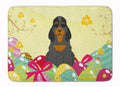 Easter Eggs Cocker Spaniel Black Tan Memory Foam Kitchen Mat Machine Washable Anti-Fatigue Cushion Comfort Bath or Kitchen Rug