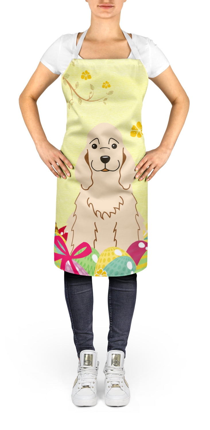 Easter Eggs Cocker Spaniel Buff Apron Cooking Kitchen Server Baking Crafts Gardening for Adult Women Men, Unisex, Large, Multicolor