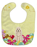 Easter Eggs Cocker Spaniel Buff Baby Bib Easy-Clean Baby Bib Baby Feeding Accessory Baby Mealtime Essential, 10 x 13, Multicolor