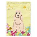 Easter Eggs Cocker Spaniel Buff House Flag 28x40 Porch Sleeve Pole Decorative Outside Yard Banner Artwork Wall Hanging, Polyester
