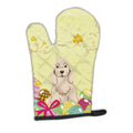 Easter Eggs Cocker Spaniel Buff Oven Mitt Heat Resistant Thick Oven Mitt for Hot Pans and Oven, Kitchen Mitt Protect Hands, Cooking Baking Glove