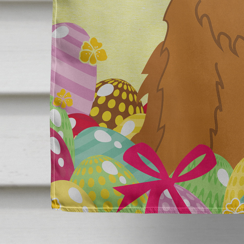 Easter Eggs Cocker Spaniel Red House Flag 28x40 Porch Sleeve Pole Decorative Outside Yard Banner Artwork Wall Hanging, Polyester