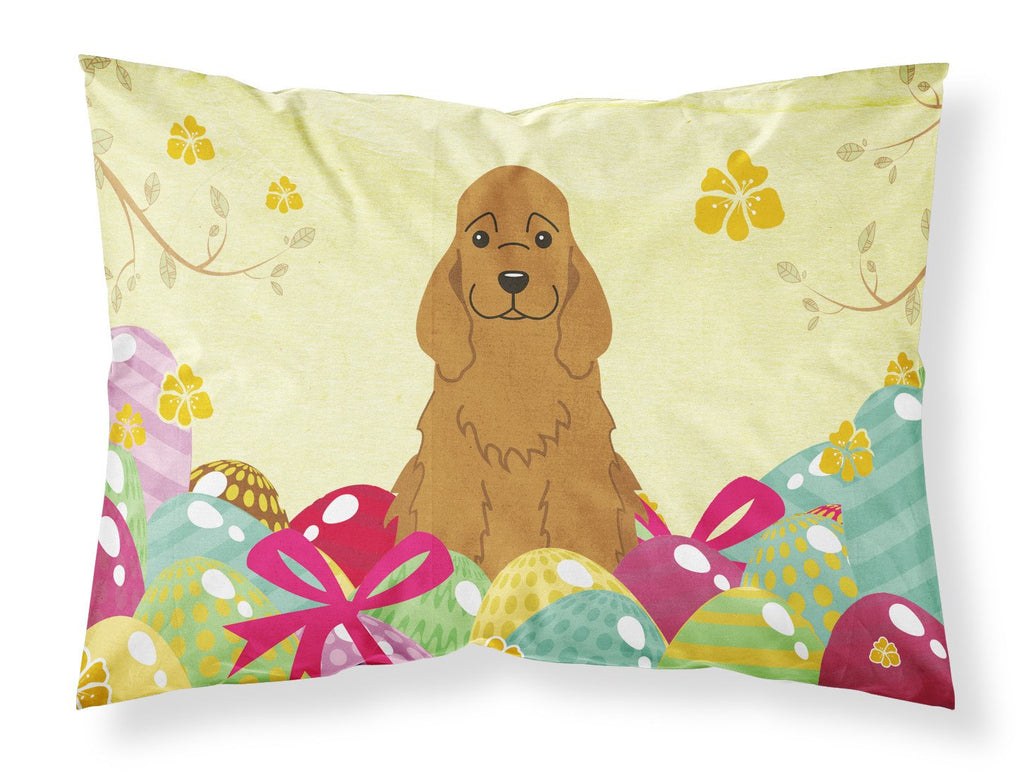 Easter Eggs Cocker Spaniel Red Standard Pillowcase Lightweight Super Soft Easy Care Decorative Artwork Pillowcase, Standard