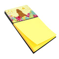 Easter Eggs Cocker Spaniel Red Watercolor Sticky Note Holder Refillable Dispenser Desk Accessory 3x3 Pad Gift