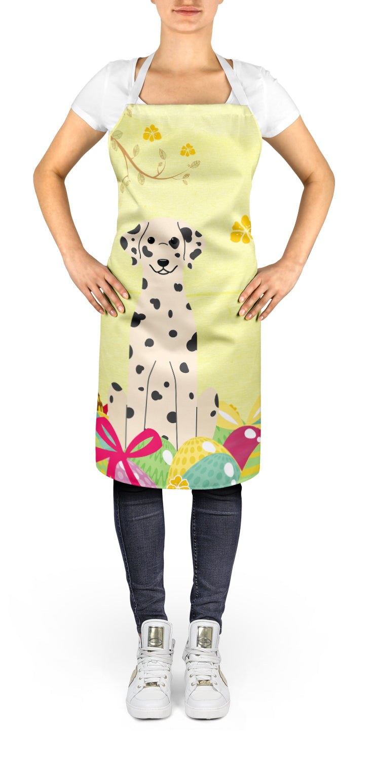 Easter Eggs Dalmatian Apron Cooking Kitchen Server Baking Crafts Gardening for Adult Women Men, Unisex, Large, Multicolor