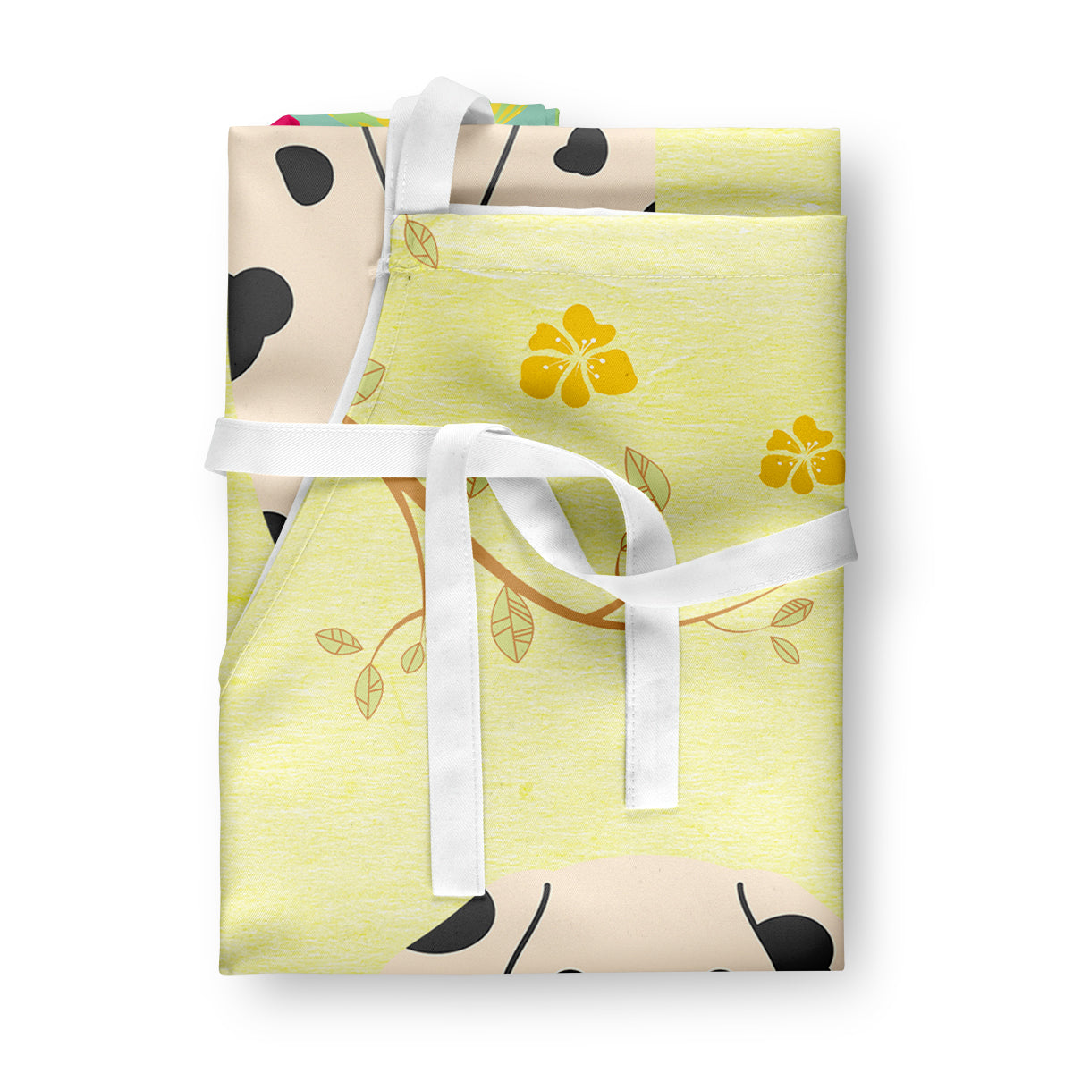 Easter Eggs Dalmatian Apron Cooking Kitchen Server Baking Crafts Gardening for Adult Women Men, Unisex, Large, Multicolor