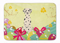 Easter Eggs Dalmatian Memory Foam Kitchen Mat Machine Washable Anti-Fatigue Cushion Comfort Bath or Kitchen Rug